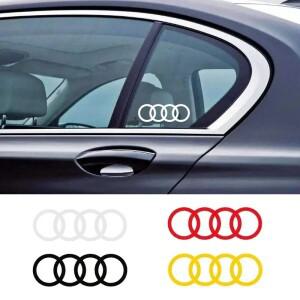 아우디 2PCS 자동차 창 스티커 사이드 바디 장식 RS5 RS6 RS4 RS3 RS7 Sline A3 A4 A6 A5 A7 Q5 Q7 S2 S8