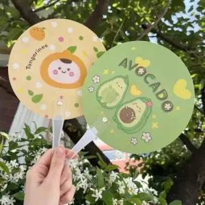 부채판촉물 캐릭터부채 손잡이부채 여름사은품 과일부채 손부채