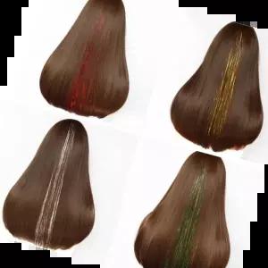 반가발 붙임머리 피스가발 컬러포인트 펄10개 헤어피스 s230