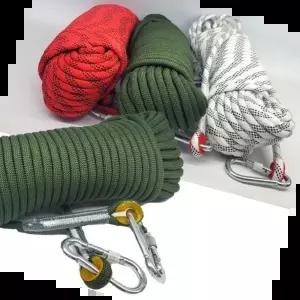 로프줄 안전로프 캠핑 암벽 타프 자일 초강력 2버클 로프 35M