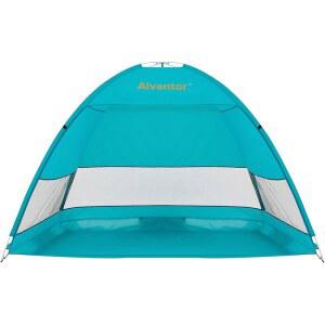 알반토르 비치 텐트 비치 우산 야외 일광 보호소 카바나 자동 즉석 팝업 UPF 50 휴대용 비치 그늘 캠핑 낚시 하이킹 캐노피 2-3인용 경량 방풍 기능을 쉽게 설정할 수