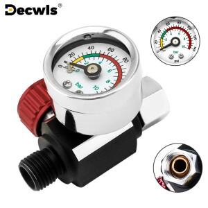 알루미늄 합금 공기 압축기 레귤레이터 G1/4 내부 나사산 고정밀 계기판 설치 용이 스프레이 건 및 공압 공