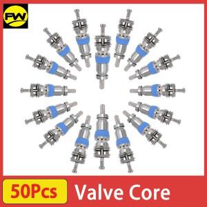 R410 R32 R22용 고압 밸브 코어 50개 냉동 시스템 및 에어컨에 이상적인 HVAC 교체 부품