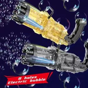 게틀링건 비눗방울 LED 게틀링 자동버블건 비눗방울총 기관총 버블머신건 파티 장난감 골드 T181