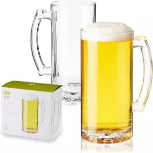 트루 맥주잔 손잡이가 달린 초대형 라거 필스너 스타우트 루트 맥주 남성 생일 선물 게임 나이트 해피 아워