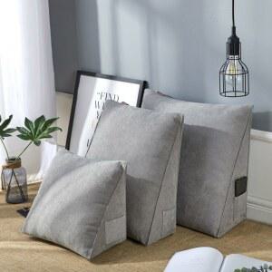 삼각 등쿠션 침대 등받이 보관 사무실 범퍼 받침대 목쿠션 대형침대소파 보호 삼각등받이쿠션