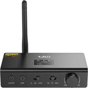 TV용 1Mii DS700 HiFi 블루투스 오디오 송신기 수신기 파일 DAC LDAC/aptX HD/aptX LL OLED 디스플레이 광