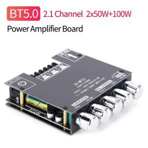 ZK-TB21 파워 오디오 스테레오 앰프 보드 베이스 AUX 2.1 채널 Bluetooth-compatible5.0 서브우퍼 스피커