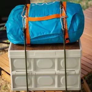 강력한 탄성 로프 길이 조절 짐 끈 후크 캠핑 자전거 타프줄 고정 접이식 구르마 고무