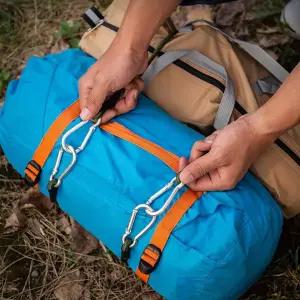 강력한 탄성 로프 길이 조절 짐 끈 후크 캠핑 자전거 타프줄 고정 접이식 고무 구르마