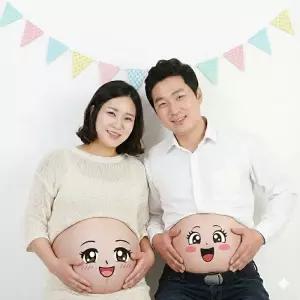 베이비샤워 임신 셀프 만삭 사진 촬영 스티커 소품 태교 여행 기본 헬로 출산 선물