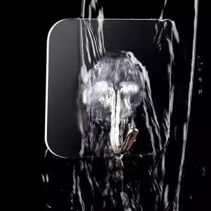 투명매직후크 접착 고리 접착식 후크 무타공액자걸이 부착 욕실 벽 옷 걸이