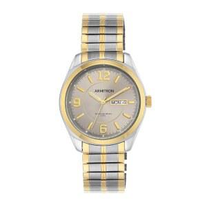 [미국배송] 아미트론 남성 데이데이 기능 확장 밴드 워치 20-4591