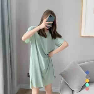얇고 편안한 데일리 캐쥬얼 골지스타일 원피스