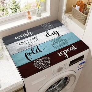 세탁기 먼지 커버 방수 오븐 전자레인지 냉장고 상단 보호대 매트 커피 드레인 패드 테이블 플레이스