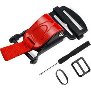 URLWALL 2pcs 헬멧 퀵 릴리스 버클 교체 키트, 턱 스트랩용 모든 스테인리스 스틸 래칫 헬멧 최대 1인치, 오토바이 헬멧 액세서리, 하프, 3/4, 풀 페이스 헬멧과 호환 가능