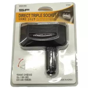 시가잭 직결형 간단한 설치 차량용 다이렉트 3구소켓