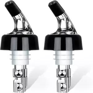 수프로바웨어 자동 측정 병 파우치 - 퀵 샷 스피릿 음료 와인 칵테일 디스펜서 홈 바 도구 2팩 1.5온스