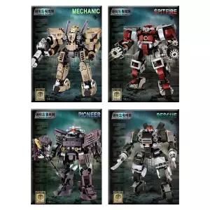 아머드 워리어 로봇 블럭 10000 4종 1세트 (158)