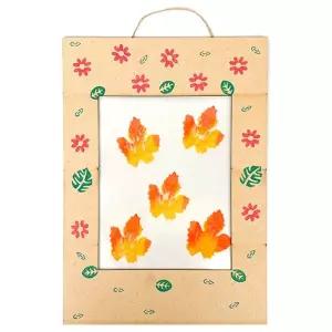 창의미술- 가을 낙엽 투명 액자 4인 패키지