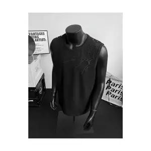 남자 데님반바지 빈티지 데님 반바지 스트레이트핏 허리밴딩 부 M스포1