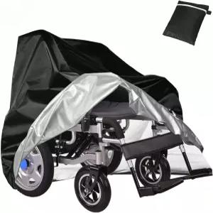 휠체어 커버 실내외 여행용 방수 전동 보관용 210D 옥스포드 모빌리티 스쿠터 비바람 먼지 방지 스노우 선