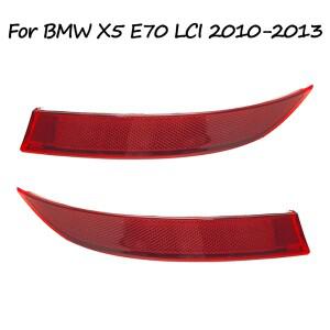 BMW 호환 호환 X5 E70 LCI 2010 반사 스트립 리어 범퍼 리플렉터 레드 렌즈 경고 63147240997
