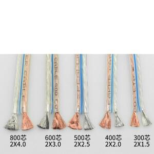 무산소 구리 오디오 애호가 등급 스피커 전용 케이블 2 코어 1.5 2.5 4 스퀘어 스테이지 전문 와이어