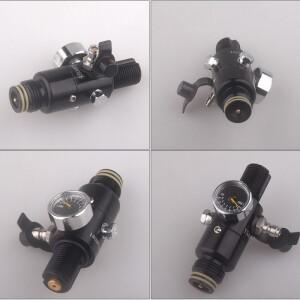 300BAR 출력 160 ~ 3000Psi 2 개의 Oring 공기 탱크 Valvula Reguladora 가스 실린더 리필 충전 어댑터 밸