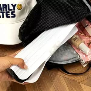 고데기가방 봉고데기 휴대 여행용 파우치 베이지