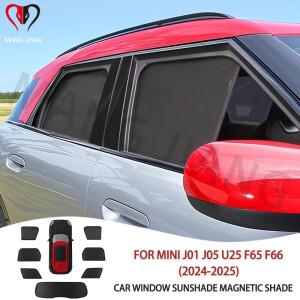 미니 소형 J01 J05 U25 F66 F65 F55 자석식 측면 햇빛 가리개 메쉬 커버 차량용 윈도우 사이드 쉐이드 바이