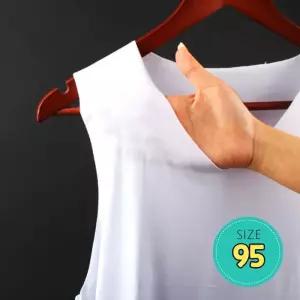 V넥 나시티 심리스나시 남성 남성용 무봉제 화이트95