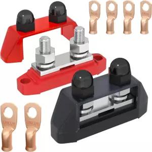 해양 버스 바 12V 250A 배전 블록 12볼트 DC 3/8인치 이중 스터드 배터리 보트 자동차 태양열 시스템용