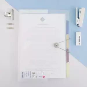 [문구] 학원용클리어파일 파일정리도구 5포켓 A4사이즈 A4서류정리파일