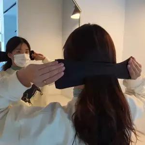 와이어 올림머리 헤어밴드 당고머리끈 블랙