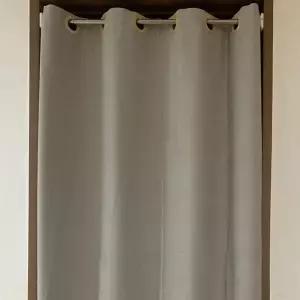 [하프클럽/셀러허브]공간분리 아일렛 문 가리개 커튼 그레이 200cm