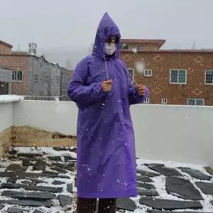 성인용 아웃도어 우비 레인코트 퍼플