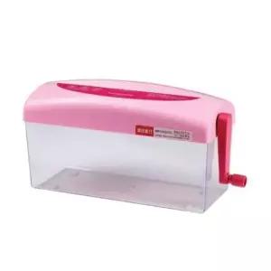 [문구/오피스] 문서세단기 A4 수동 핑크 HS351 국수형 문서세단기