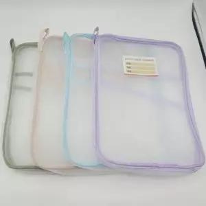 서류 수납 A4 3단포켓 파우치 시험지 바인더 파일 케이스 M50290_24797837