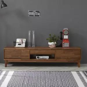 [착불]칸드로 멀바우원목 1800 비디오 수납 거실장