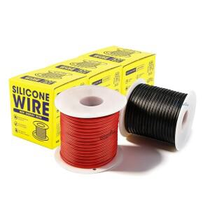 실리콘 와이어 30 28 24 20 18 16 14 22AWG 내열 전선 배터리 자동차 태양광 패널 DIY용