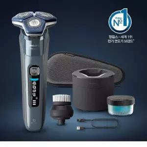 [NS홈쇼핑]{{필립스}} 전기면도기 SkinIQ 7000 시리즈 S7882/75 페트롤블루[35796644]