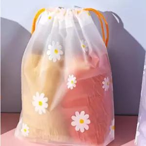 복조리형 파우치 반투명 플라워 지퍼백 16x20