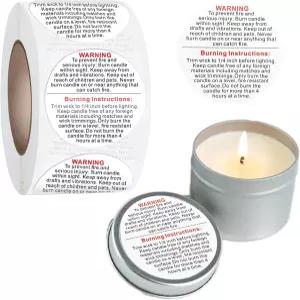 FuraHa 720개 경고 라벨 2인치 병 용기 스티커 안전 초 제작 DIY 및 통용 데칼