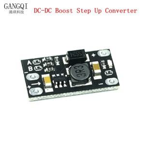 미니 소형 DC-DC 부스트 스텝 업 컨버터 보드 모듈 전압 조정기 PCB 리튬 배터리 3.7V-12V 1개