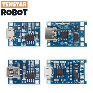 마이크로 USB 18650 리튬 배터리 충전 보드 모듈 TP4056 + 보호 이중 기능 5V 1A