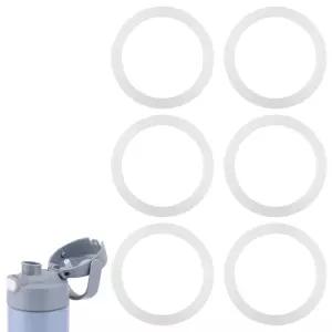 Thermos FUNTAINER용 병 씰 링 6개, 실리콘 병 뚜껑 개스킷 액세서리 누출 방지 씰 교체 부품 Thermos FUNT