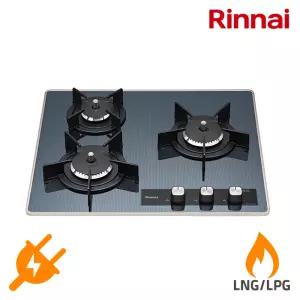 린나이 빌트인 3구 리플렉트 상판 가스렌지 블랙(RBR-PF3600L) 콘센트형**