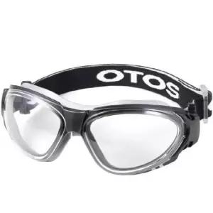 작업용보안경 오토스 산업용 밀폐형 투명 고글 48.9g