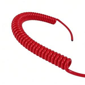 빨간색 13 AWG 3심 나선형 전원 코드 - 2.5mm² 국가 표준 스프링 케이블 슬링샷 무대 및 산업용 고강도